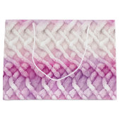 Girly Warm Roze Wit Abstract Groot Cadeauzakje (Voorkant)