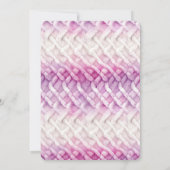 Girly Warm Roze Wit Abstract Verjaardag Kaart (Achterkant)