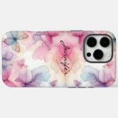 Girly Waterverf Butterfly iPhone Case-Mate iPhone Case (Achterkant (horizontaal))