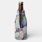 Girly Waterverf Cactus | Monogram Flesjeskoeler (Fles Achterkant)