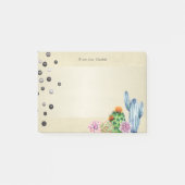 Girly Waterverf Cactus, Pearls - Post-it® Notes (Voorkant)