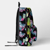 Girly Waterverf Exotische Wildflower Cactus Patter Bedrukte Rugzak (Links)