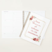 Girly Waterverf Floral Christelijke Vrouwen Planner (Display)
