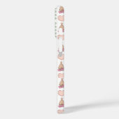 Girly waterverf harten en bloemen Wit Roze Case-Mate iPhone Case (Achterkant / Links)