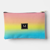 Girly Waterverf Rainbow Monogram School Etui (Achterkant)