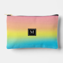 Girly Waterverf Rainbow Monogram School