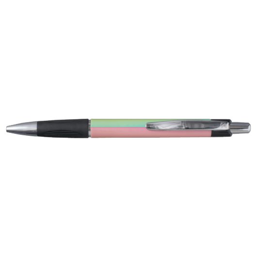 Girly Waterverf Rainbow Monogram School Pen (Achterkant)