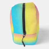 Girly Waterverf Rainbow Monogram School Toilettasje (Rechts)