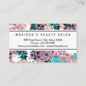 Girly Waterverf Roos Gold Floral Loyalty Punch (Achterkant)