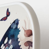 Girly Waterverf Vlinder Pickleball Paddle (Links Detail)