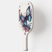 Girly Waterverf Vlinder Pickleball Paddle (Links)