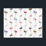Girly Whimsical Retro Floral Flamingo's Patroon Briefkaart<br><div class="desc">Girly grillige retro bloementropische flamingo's patroon. Een en retro girly floral patroonontwerp met grillige en schattige exotische flamingo's, met roze, blauw, rood, geel, blauwgroen blauw, zwart, paars, grijs, wit, turquoise blauw, marineblauwe pastelkleuren, veel verschillende bloemige kleurrijke retro-ontwerpen met rozen, lelies, tulpen, zonnebloemen, lotus en andere mooie preppy en elegante romantische...</div>