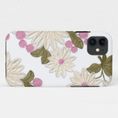 Girly White en Pink Daisies iPhone 5 Hoesje (Achterkant (horizontaal))