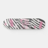Girly White en Roze XOXO Valentijn Skateboard (Horizontaal)