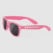 Girly White Hearts Zonnebrillen (Links)