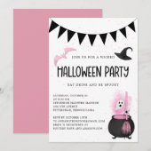 Girly Wicked Halloween Uitnodiging (Voorkant / Achterkant)