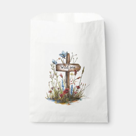 Girly Wild One Bedankzakje (Voorkant)