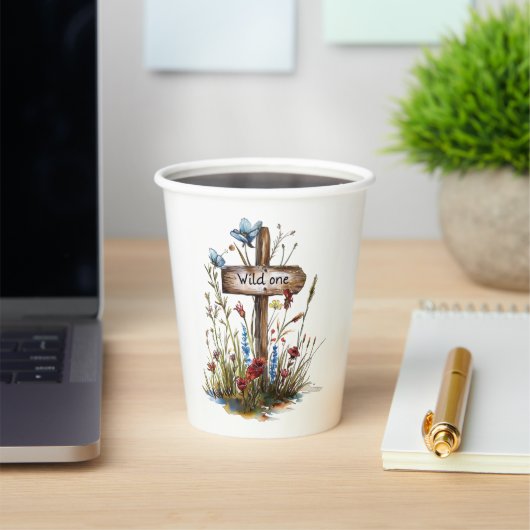 Girly Wild One Papieren Bekers (Insitu)