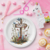 Girly Wild One Papieren Bordje (Feest)