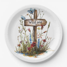 Girly Wild One Papieren Bordje