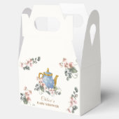 Girly Wildflower Tea Baby shower Bedankdoosjes (Geopend)