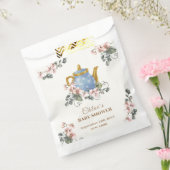  Girly Wildflower Tea Baby shower Bedankzakje (Gezegeld)