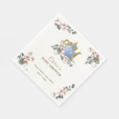  Girly Wildflower Tea Baby shower Servet (Hoek)