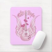 Girly Winged Guitar Muismat (Met muis)