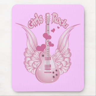 Girly Winged Guitar Muismat