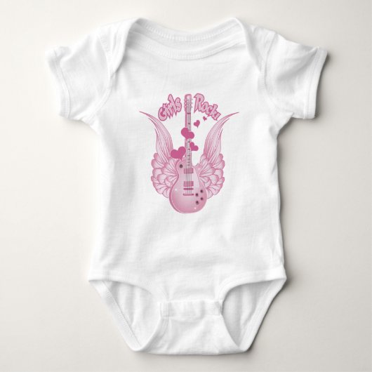 Girly Winged Guitar Romper (Voorkant)