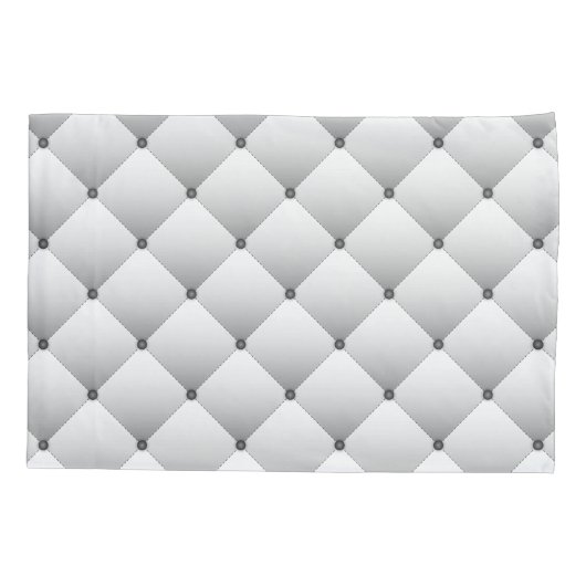 Girly wit gewatteerd vierkant patroon kussensloop (Achterkant)