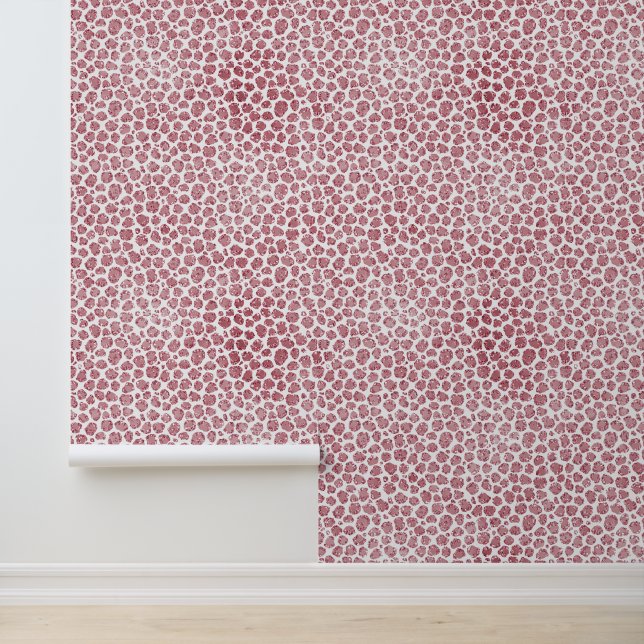 Girly Wit Roze Leopard Behang (Applicatie)