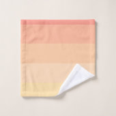 Girly zachte perzik ombre klassieke monogram bad handdoek (Wasdoekje)