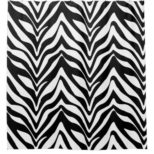 Girly Zebra Stripes Pattern Douchegordijn (Voorkant)