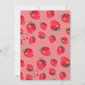 GirlyBerry Sweet Birthday Spring Summer Invitation Kaart (Achterkant)