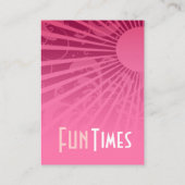 GirlyRays Party nodigt Kaart uit (Achterkant)