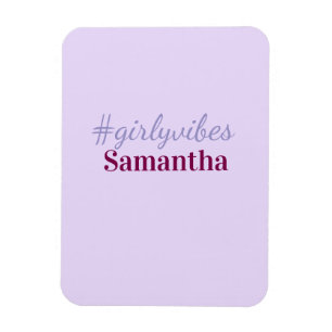 Girlyvibes hashtag licht paars roze vrouwelijke vi magneet