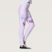 Girlyvibes hashtag light purple pink female vibes leggings (Rechts)