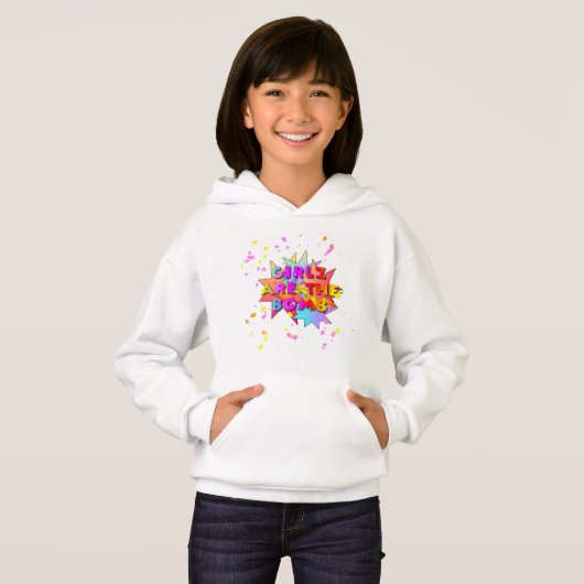 GIRLZ IS DE BOMB Sweatshirt Hoodie (Voorkant volledig)