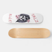 GIRLZ RULE Sugar Skull Day of the Dead Persoonlijk Skateboard (Horizontaal)