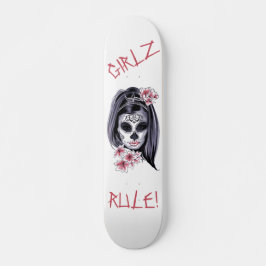 GIRLZ RULE Sugar Skull Day of the Dead Persoonlijk Skateboard