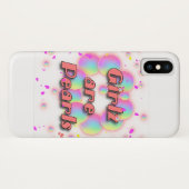 GIRLZ ZIJN PEARLS Case-Mate iPhone CASE (Achterkant (horizontaal))