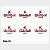 GirlzRock! Extreme Logo Ronde Sticker (Vel)