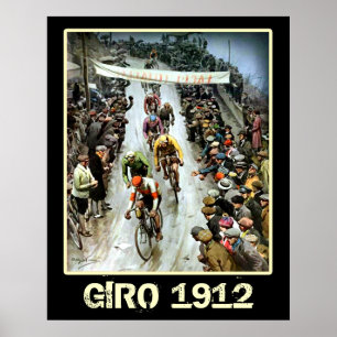 Giro 1912  ventilatoren voor fietssport poster