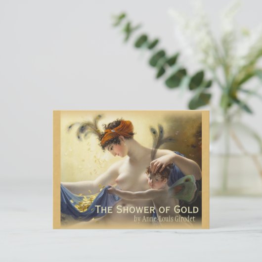 Girodet Shower van Gold CC0680-Briefkaart Briefkaart (Staand voorkant)