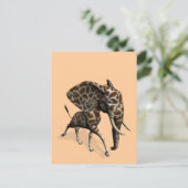 Girphant of Eleffe Briefkaart (Staand voorkant)