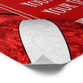 girred white volleyball team foto poster (Hoek)