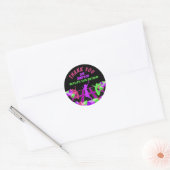 Girs Trampoline Park Bedankt Ronde Sticker (Envelop)