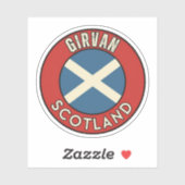 Girvan, Schotland Sticker (Vel)