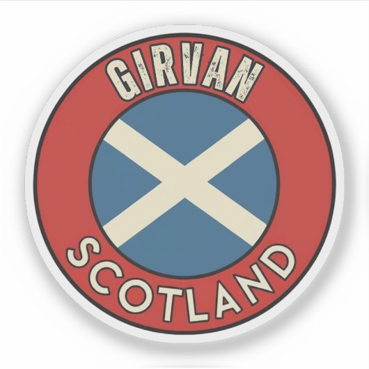 Girvan, Schotland Sticker (Voorkant)